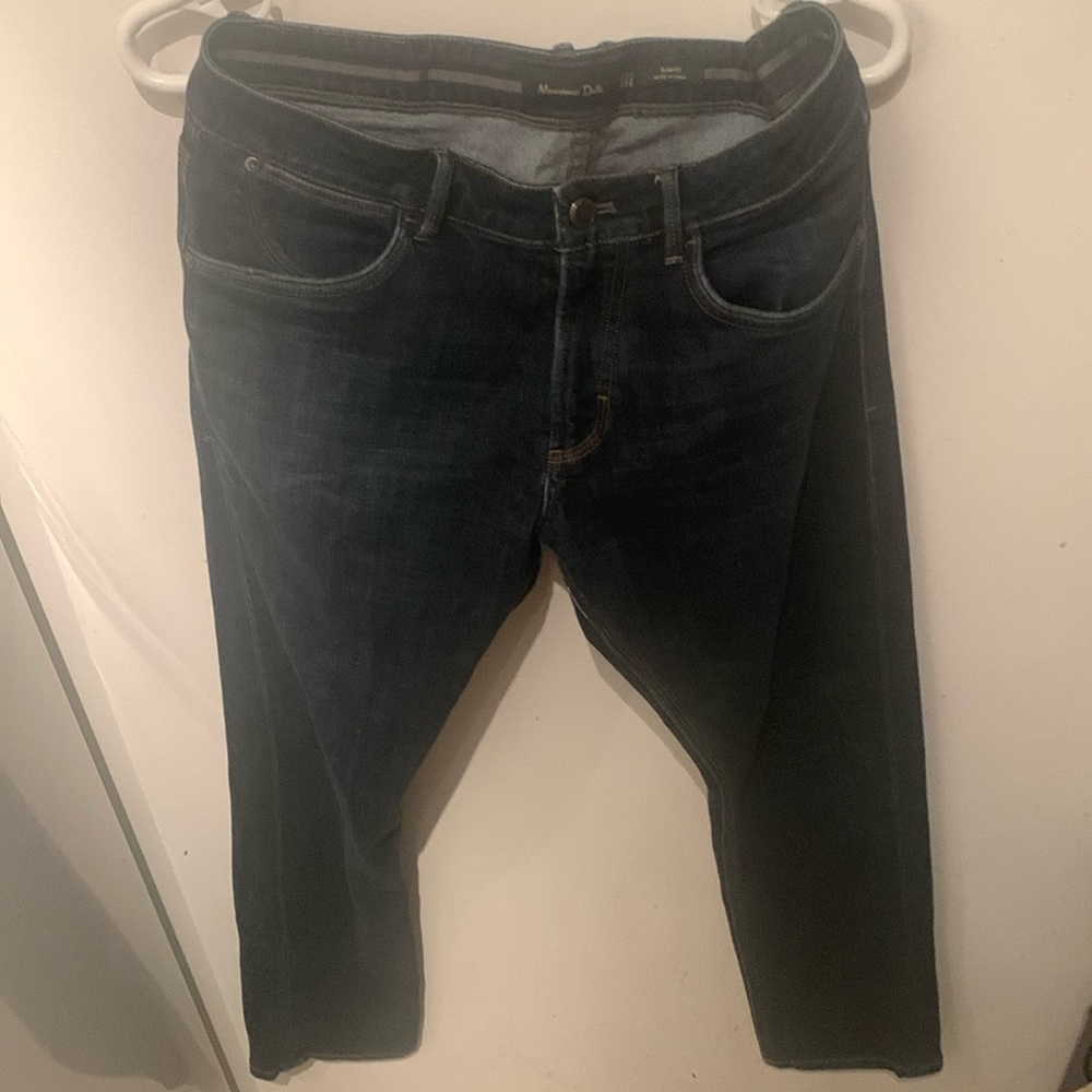 Extremely Elegant Dark Blue Slim Jeans from Massimo Duti SZ 31 🔥